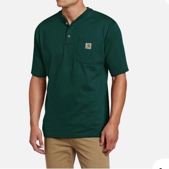 Carhartt Other - Carhartt Men's Loose Fit Heavyweight Short-Sleeve Pocket Henley T-Shirt